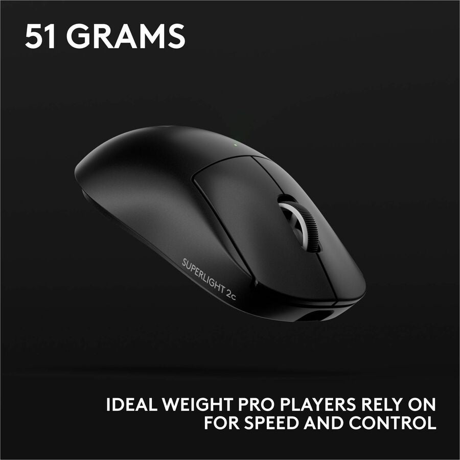 Alternate-Image8 Image for Logitech G PRO X SUPERLIGHT 2c wireless gaming mouse, 51 g pro-grade compact mouse with 5 programmable buttons, USB-C charging, 44K DPI sensor, up to 8 kHz polling for PC/Mac, Black