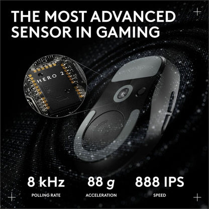 Alternate-Image3 Image for Logitech G PRO X SUPERLIGHT 2c wireless gaming mouse, 51 g pro-grade compact mouse with 5 programmable buttons, USB-C charging, 44K DPI sensor, up to 8 kHz polling for PC/Mac, Black