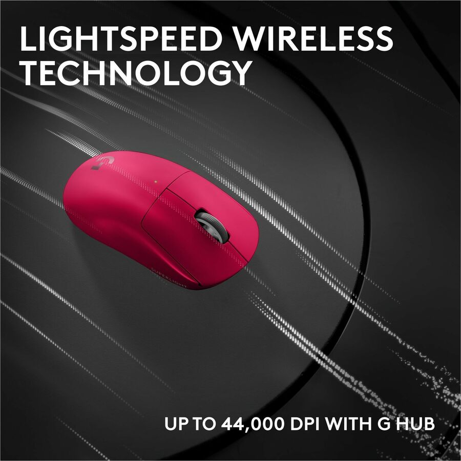 Alternate-Image4 Image for Logitech G PRO X SUPERLIGHT 2c wireless gaming mouse, 51 g pro-grade compact mouse with 5 programmable buttons, USB-C charging, 44K DPI sensor, up to 8 kHz polling for PC/Mac, Pink