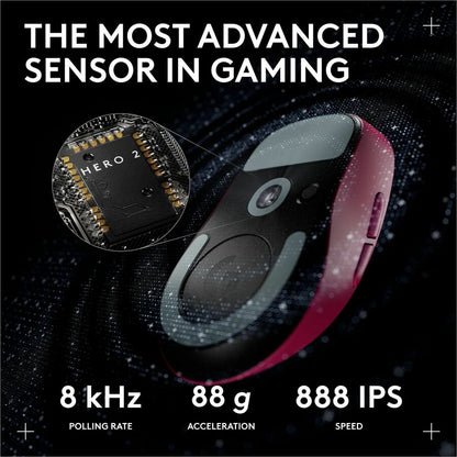 Alternate-Image3 Image for Logitech G PRO X SUPERLIGHT 2c wireless gaming mouse, 51 g pro-grade compact mouse with 5 programmable buttons, USB-C charging, 44K DPI sensor, up to 8 kHz polling for PC/Mac, Pink