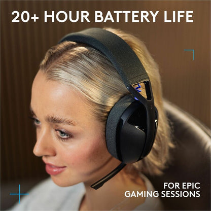 Alternate-Image6 Image for Logitech G321 LIGHTSPEED Wireless Bluetooth Gaming Headset, dynamic comfort and fit, 20+ hrs battery, PC, PS4, PS5, Nintendo Switch, Mobile - Black
