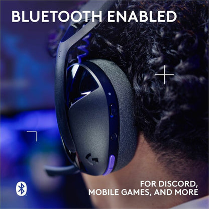 Alternate-Image4 Image for Logitech G321 LIGHTSPEED Wireless Bluetooth Gaming Headset, dynamic comfort and fit, 20+ hrs battery, PC, PS4, PS5, Nintendo Switch, Mobile - Black
