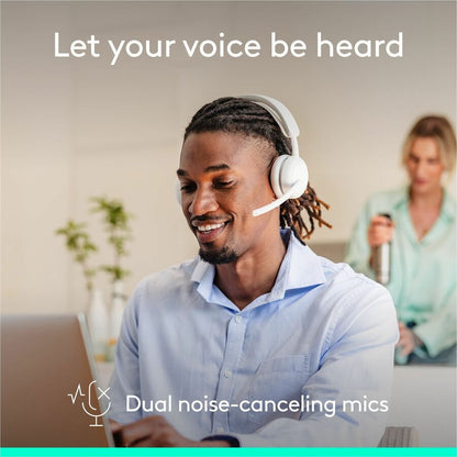 Alternate-Image3 Image for Logitech Zone Wireless 2 ES - Noise-Canceling Wireless Headset with Adaptive Hybrid ANC, Bluetooth, Off-White