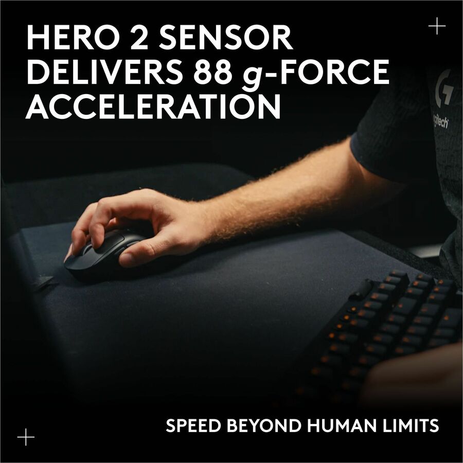 Alternate-Image10 Image for Logitech G PRO X SUPERLIGHT 2c wireless gaming mouse, 51 g pro-grade compact mouse with 5 programmable buttons, USB-C charging, 44K DPI sensor, up to 8 kHz polling for PC/Mac, White