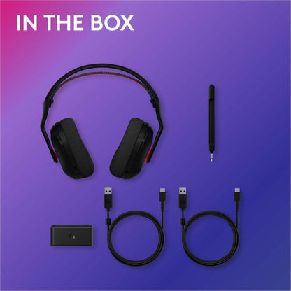Alternate-Image10 Image for Logitech G Astro A20 X LIGHTSPEED Wireless Gaming Headset for PS5, Xbox, Switch, PC with 2-system PLAYSYNC Audio, Bluetooth, LIGHTSYNC RGB - Black