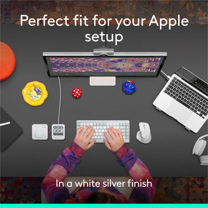 Alternate-Image6 Image for Logitech MX Master 4 for Mac, Ergonomic Bluetooth Mouse with Advanced Performance Haptic Feedback, Ultra-Fast Scrolling, USB-C Charging, MacOS, iPadOS, Windows - white silver
