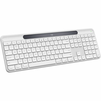 Main Image for Logitech Signature Slim Solar+ keyboard for Mac, solar and artificial light powered, durable battery that lasts up to 10 years, customizable keys, Bluetooth, White
