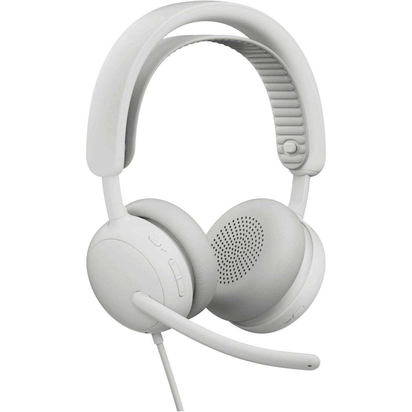 Main Image for Logitech Zone Wired 2 - Noise-Canceling Headset with Adaptive Hybrid ANC, USB-C with USB-A adapter, Offwhite