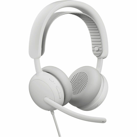 Main Image for Logitech Zone Wired 2 - Noise-Canceling Headset with Adaptive Hybrid ANC, USB-C with USB-A adapter, Offwhite