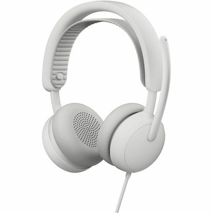 Right Image for Logitech Zone Wired 2 - Noise-Canceling Headset with Adaptive Hybrid ANC, USB-C with USB-A adapter, Offwhite