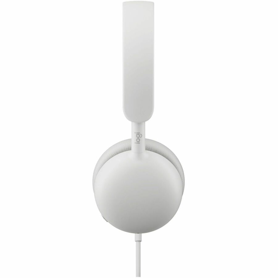 Left Image for Logitech Zone Wired 2 - Noise-Canceling Headset with Adaptive Hybrid ANC, USB-C with USB-A adapter, Offwhite