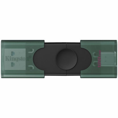 Top Image for Kingston DataTraveler Duo 128GB USB 3.2 (Type A + Type C) Gen 1 On-The-Go Flash Drive