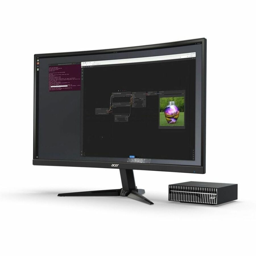 Alternate-Image2 Image for Acer Veriton GN100 VGN100-UD11 Workstation - NVIDIA GB10 Superchip - 128 GB - 4 TB SSD - Mini PC - Black
