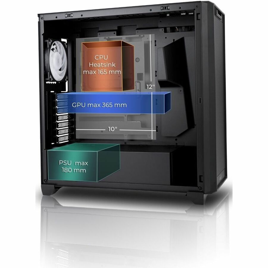 Alternate-Image8 Image for In Win IW-CS-D5BLK-1AN120 Gaming Computer Case