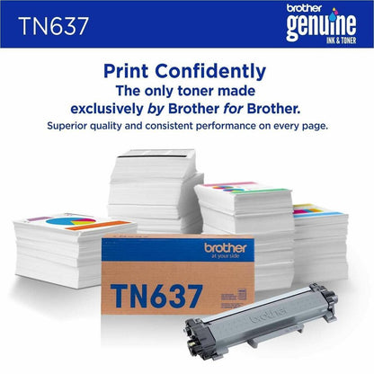 Alternate-Image2 Image for Brother TN637BK Original Ultra High Yield Laser Toner Cartridge - Black Pack