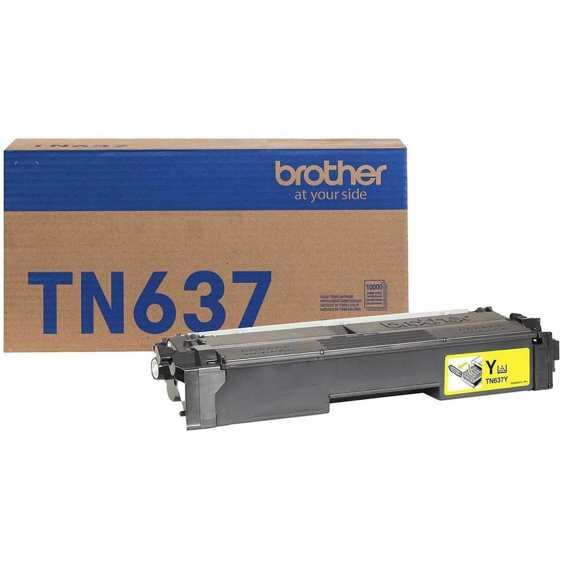 Main Image for Brother TN637Y Original Ultra High Yield Laser Toner Cartridge - Yellow Pack