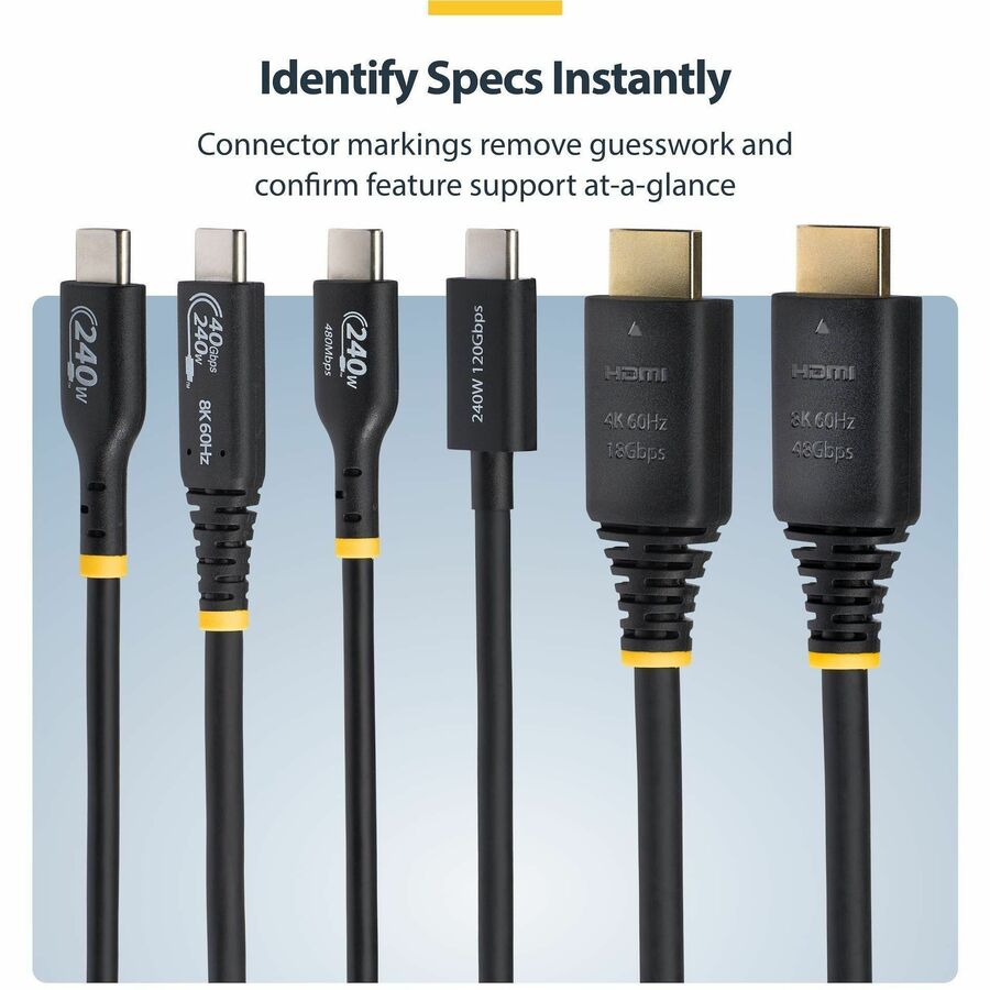 Alternate-Image3 Image for StarTech.com 3ft (1m) Certified Ultra High Speed HDMI Cable, 8K 60Hz/4K 120Hz, HDMI 2.1 Cable with HDR10+ / eARC, 48Gbps, 8K HDMI Cord