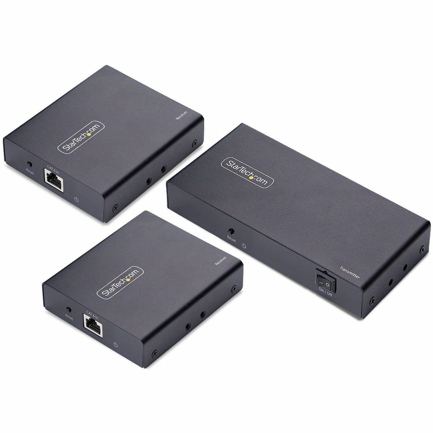 Main Image for StarTech 2-Port HDMI Extender and Splitter Over CAT6, 4K 60Hz, Up to 230ft (70m), 1x2 HDMI over Ethernet Distribution Kit, 1 In 2 Out