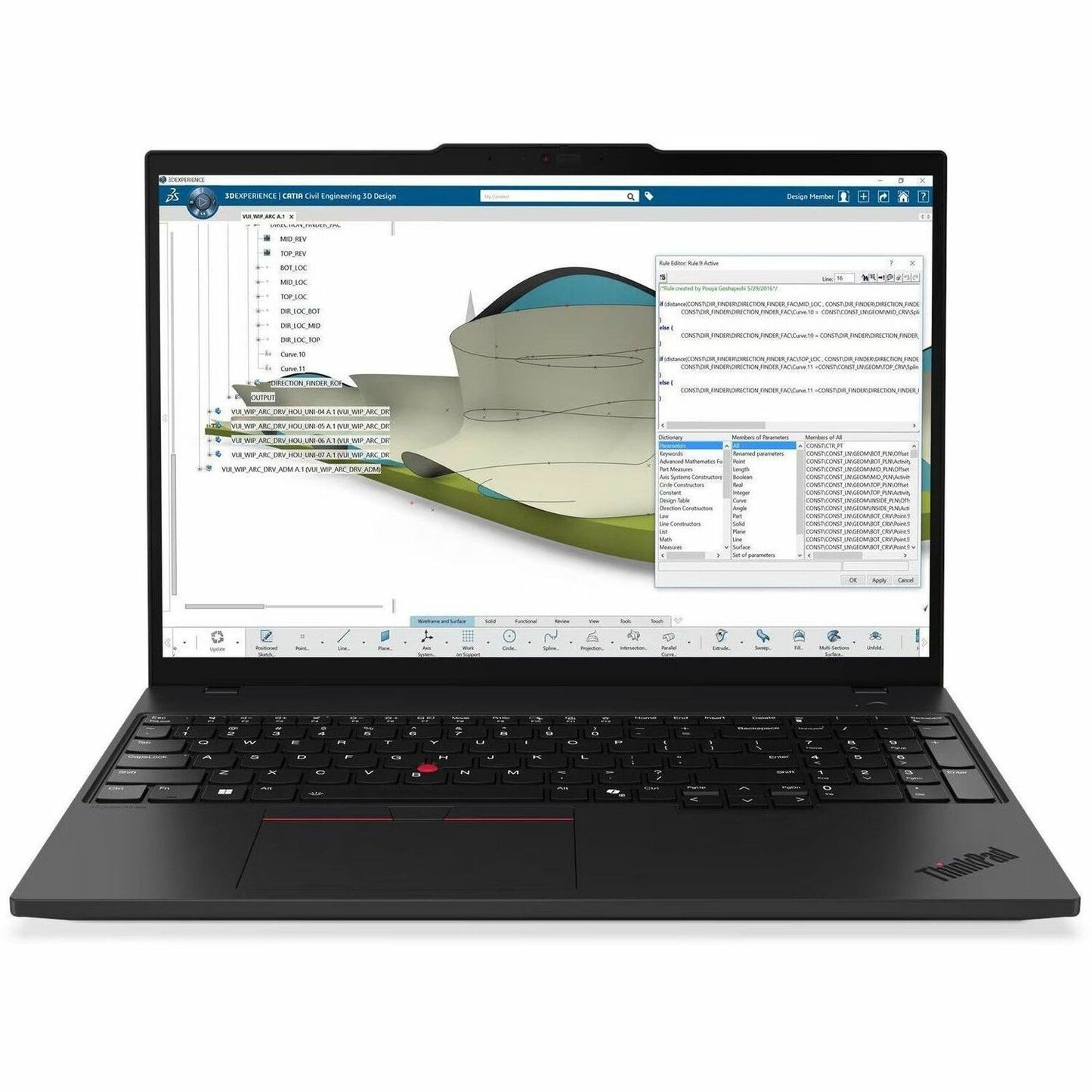 Main Image for Lenovo ThinkPad P16s Gen 4 21QV002TUS 16" Mobile Workstation - WUXGA - 60 Hz - Intel Core Ultra 7 2nd Gen 255H - 16 GB - 512 GB SSD - English Keyboard - Black