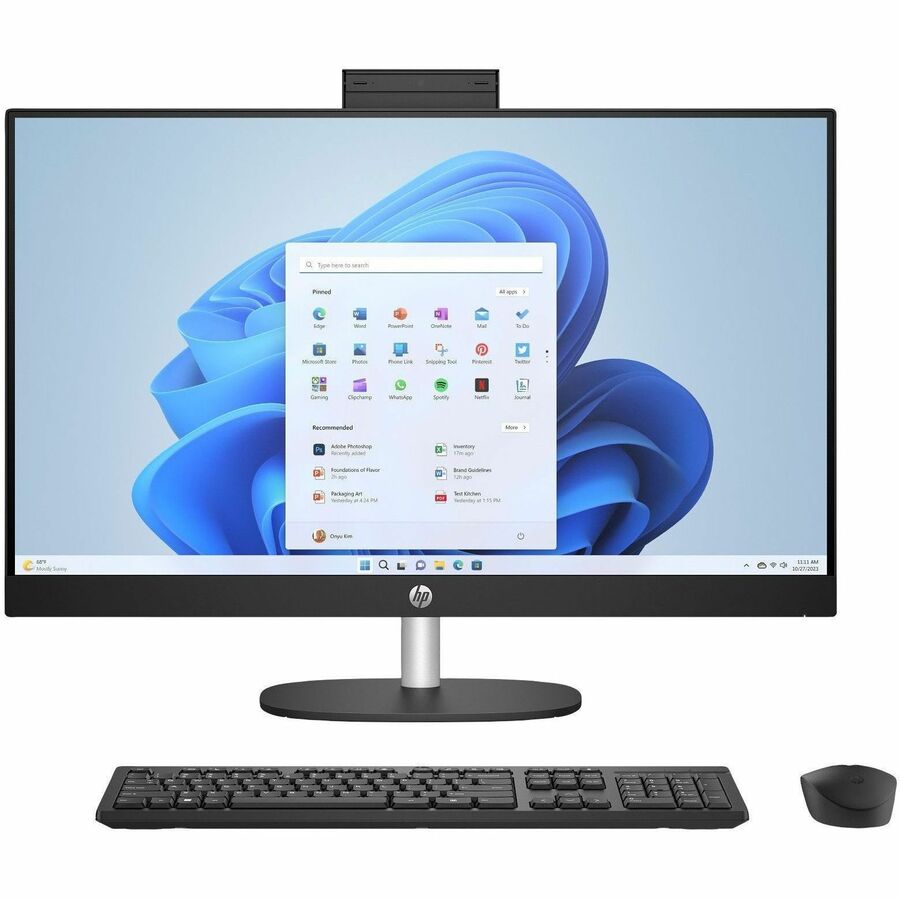 Alternate-Image2 Image for HP 27-cr0000i 27-cr0109c All-in-One Computer - Intel Core i5 13th Gen i5-1334U - 16 GB - 1 TB PCI Express NVMe SSD - 27" Full HD - Desktop - Jet Black - Refurbished