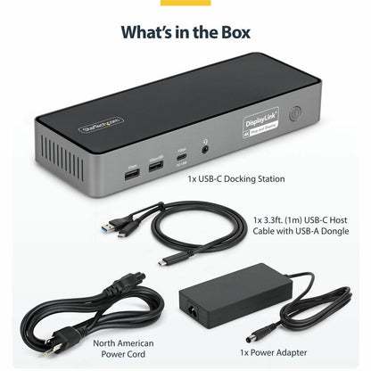 Alternate-Image6 Image for StarTech.com Triple-Monitor USB-C Docking Station, 140W Laptop Charging Dock for MacBook Pro and Windows, 4K 60Hz, TAA