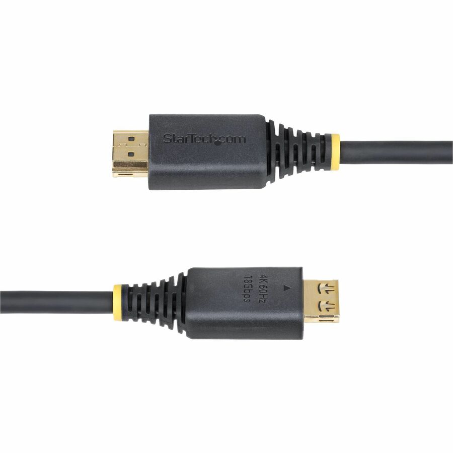 Alternate-Image3 Image for StarTech 8ft (2.4m) High Speed HDMI Cable with Gripping Connectors, 4K 60Hz/1440p 144Hz, 18Gbps, UHD HDMI 2.0 Cord, TPE Jacket