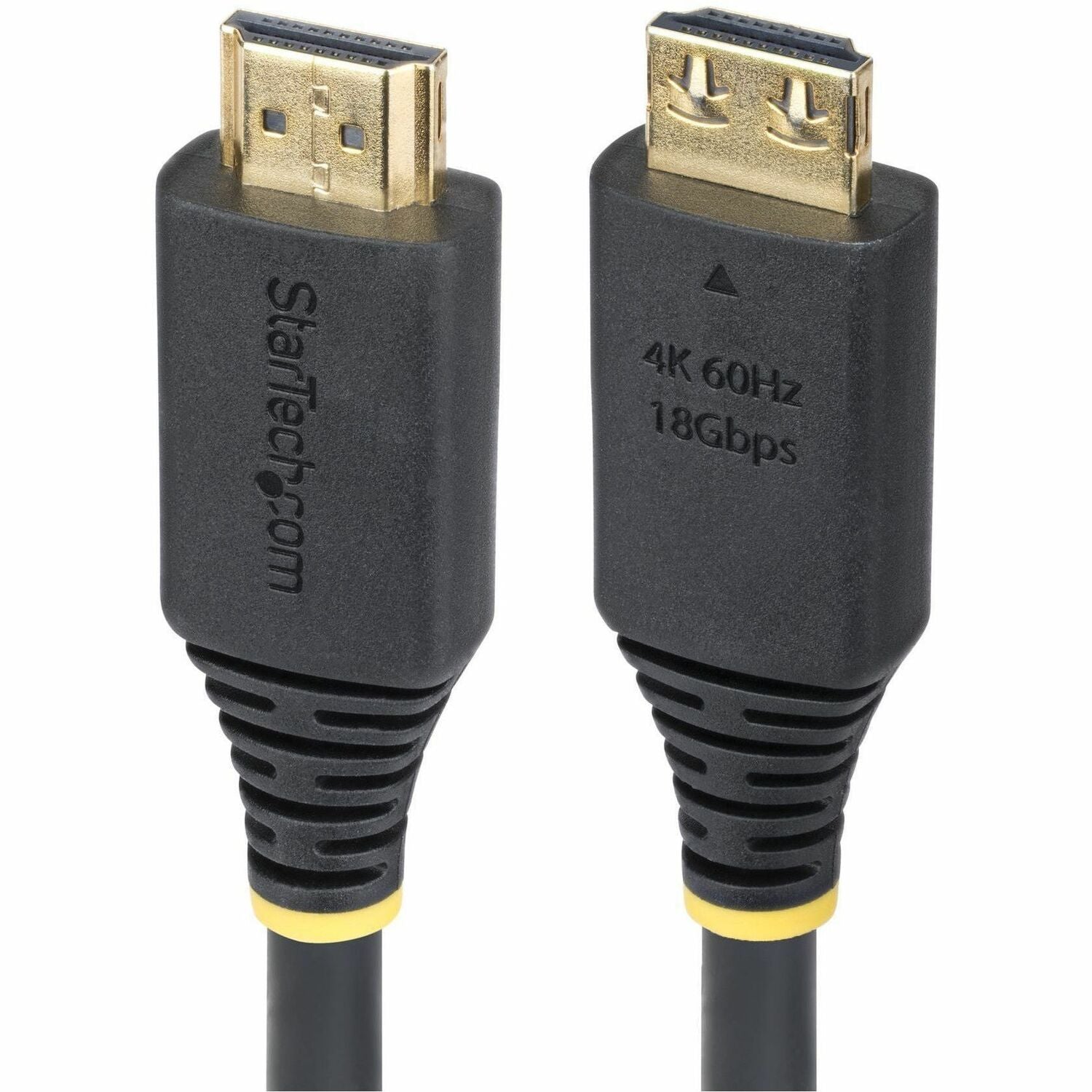 Main Image for StarTech 8ft (2.4m) High Speed HDMI Cable with Gripping Connectors, 4K 60Hz/1440p 144Hz, 18Gbps, UHD HDMI 2.0 Cord, TPE Jacket