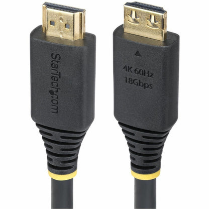 Main Image for StarTech 8ft (2.4m) High Speed HDMI Cable with Gripping Connectors, 4K 60Hz/1440p 144Hz, 18Gbps, UHD HDMI 2.0 Cord, TPE Jacket
