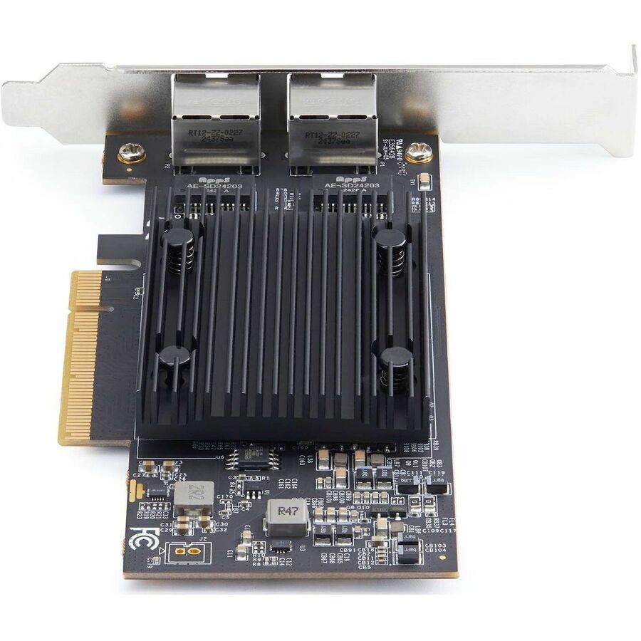 Alternate-Image2 Image for StarTech.com 2-Port PCIe 10Gb Ethernet Network Card, Dual RJ45 10GBase-T/Gigabit, Broadcom BCM57416 Chipset, NIC Card, Windows & Linux