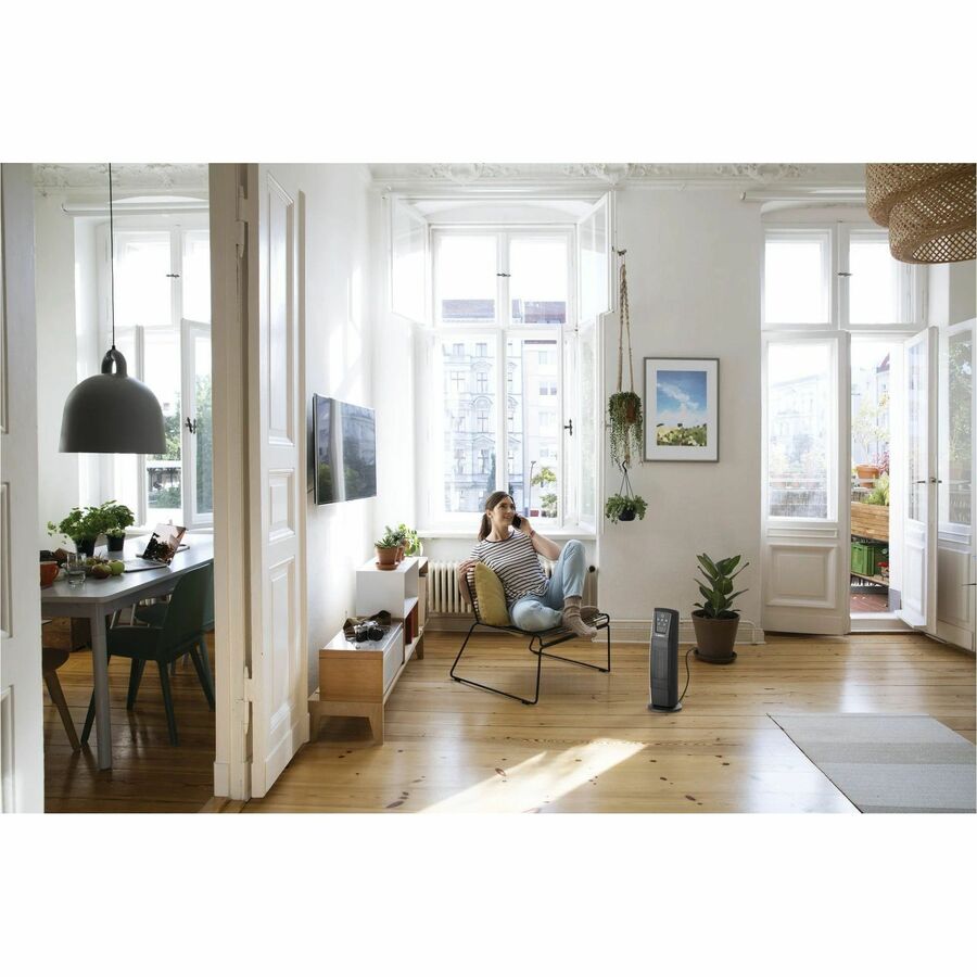 Alternate-Image8 Image for Lasko 1500W Digital Ceramic Tower Space Heater with Remote Control, CT20111, Black