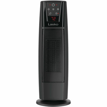 Alternate-Image1 Image for Lasko 1500W Digital Ceramic Tower Space Heater with Remote Control, CT20111, Black