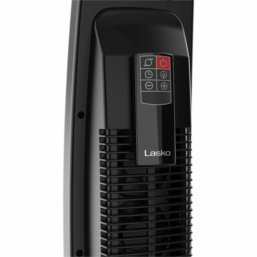 Alternate-Image5 Image for Lasko 1500W Digital Ceramic Tower Space Heater with Remote Control, CT20111, Black