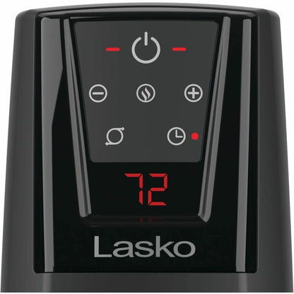 Alternate-Image2 Image for Lasko 1500W Digital Ceramic Tower Space Heater with Remote Control, CT20111, Black