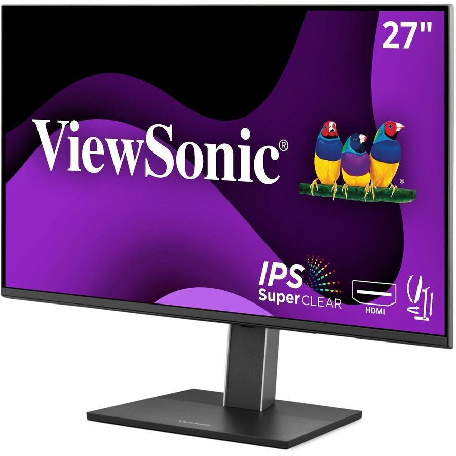 Left Image for ViewSonic VG2751 27 Inch IPS 1080p Ergonomic Monitor with Full Adjustability, 100Hz, 4-Port USB Hub, HDMI, DisplayPort, and USB C Inputs for Home and Office