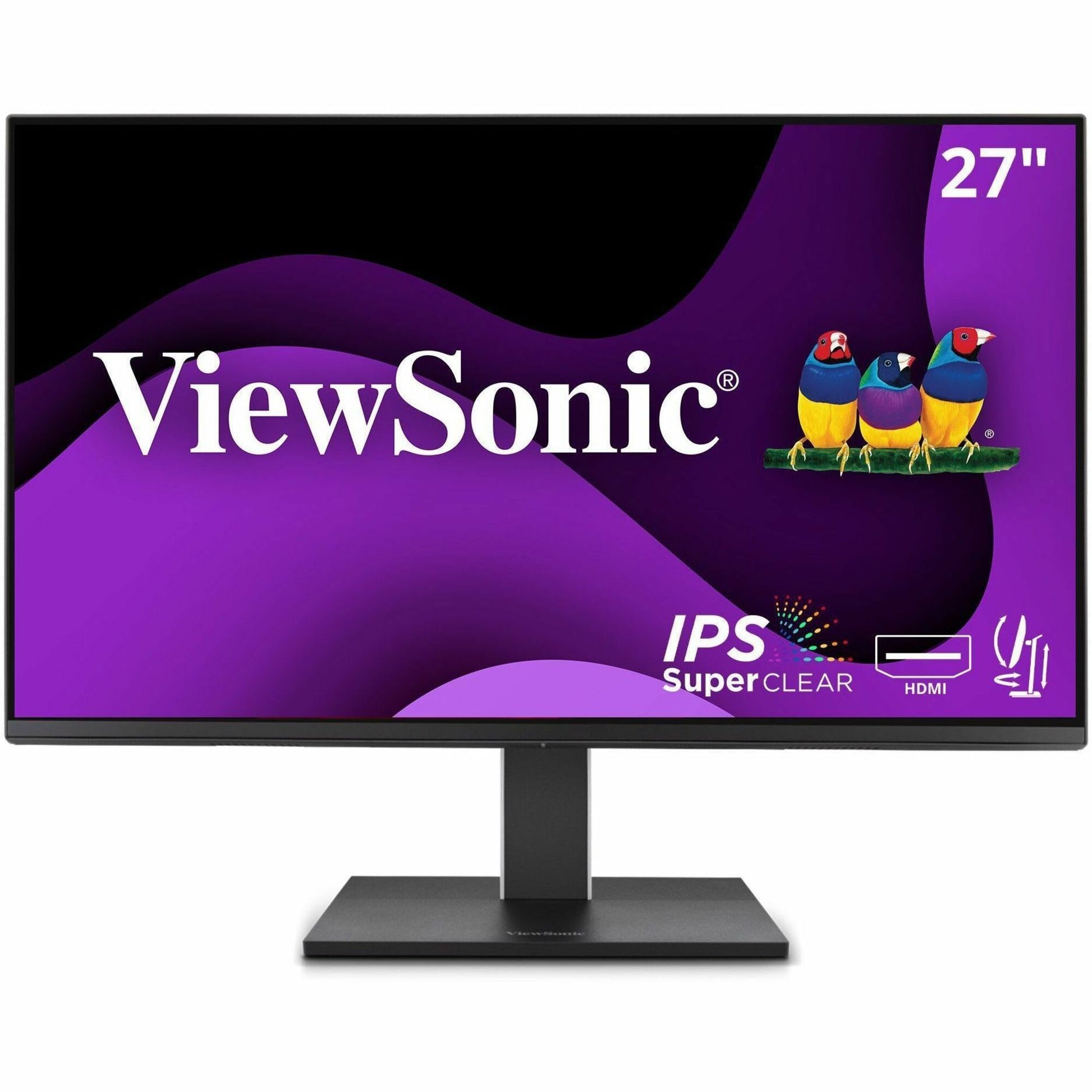 Main Image for ViewSonic VG2751 27 Inch IPS 1080p Ergonomic Monitor with Full Adjustability, 100Hz, 4-Port USB Hub, HDMI, DisplayPort, and USB C Inputs for Home and Office