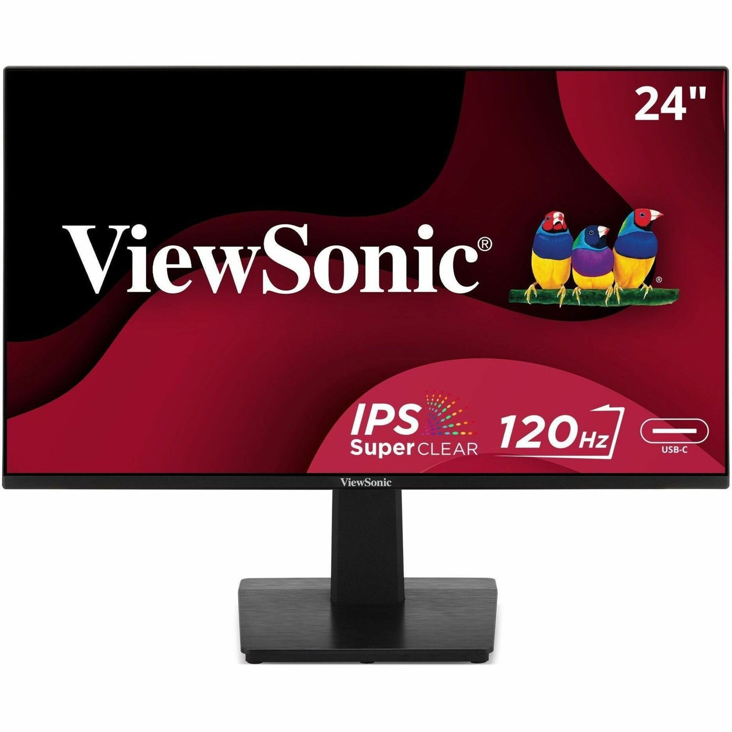 Main Image for Viewsonic VA2448-MHU 24 Inch Full HD 1080p IPS Monitor with 120Hz, Variable Refresh Rate, Eye Care, HDMI, VGA, and USB C Inputs for Home and Office