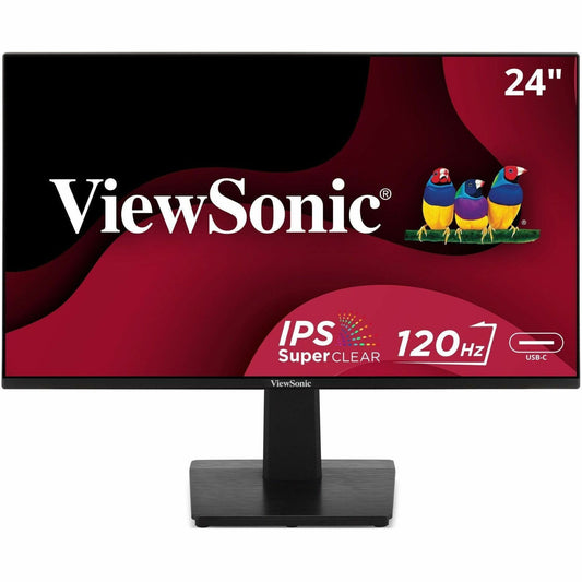 Main Image for Viewsonic VA2448-MHU 24 Inch Full HD 1080p IPS Monitor with 120Hz, Variable Refresh Rate, Eye Care, HDMI, VGA, and USB C Inputs for Home and Office