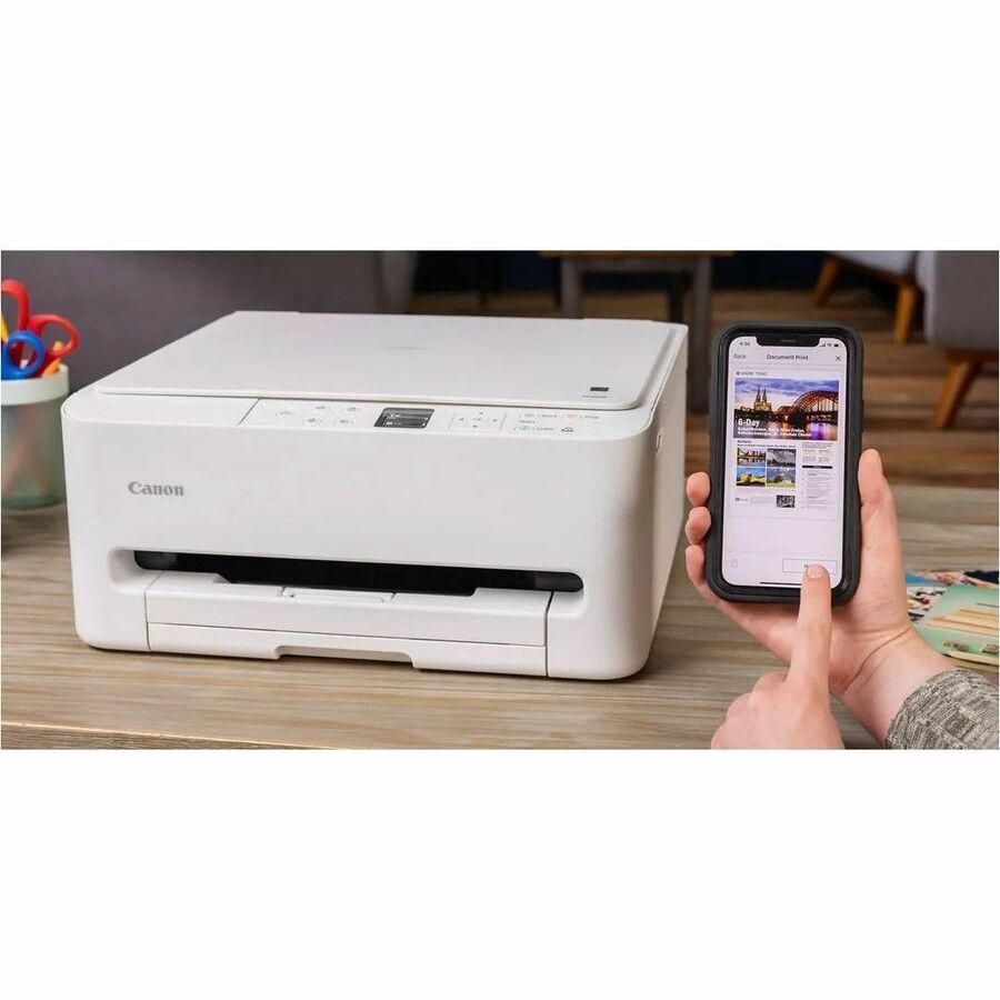 Alternate-Image5 Image for Canon PIXMA TS6520 Wired & Wireless Inkjet Multifunction Printer - Color - White