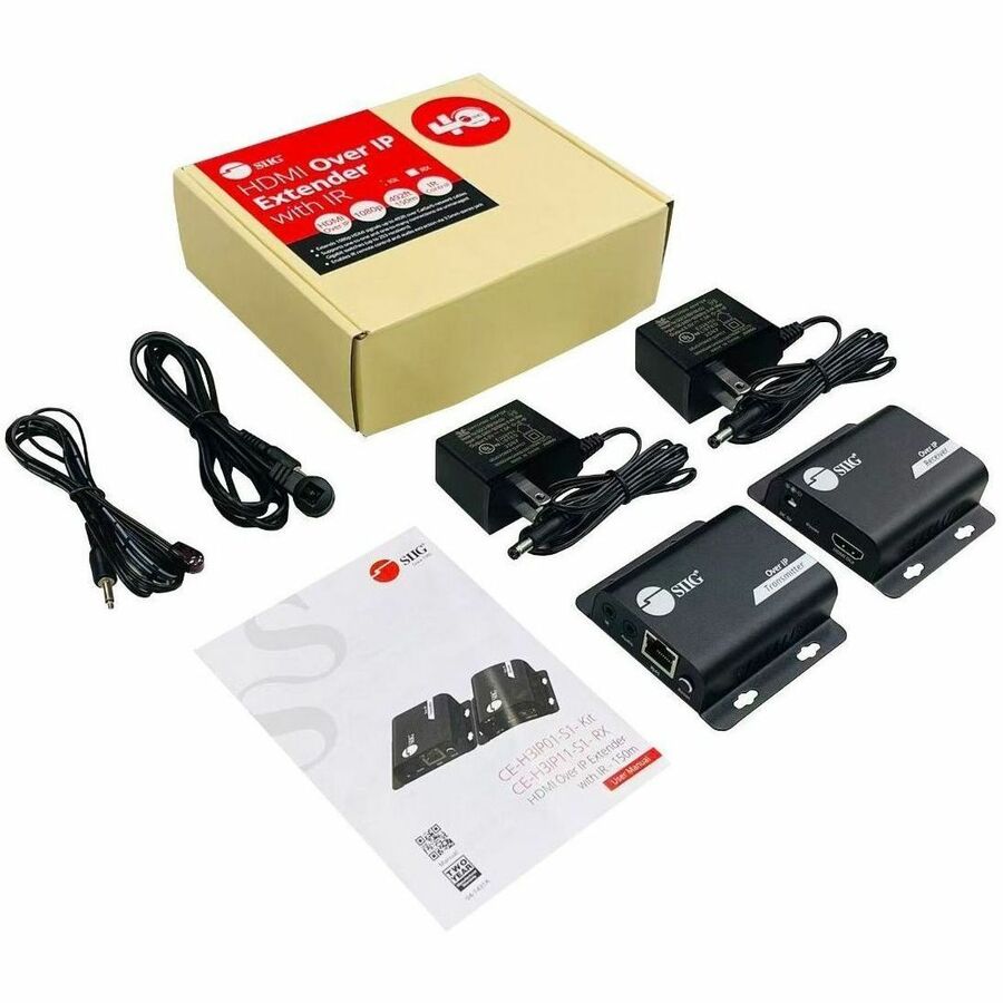 Alternate-Image8 Image for SIIG HDMI Over IP Extender with IR - 492ft (150m) - 1080p - IR- One-to-Many
