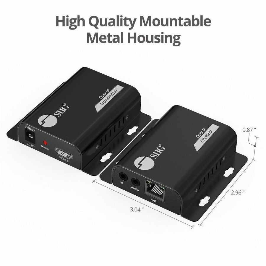 Alternate-Image7 Image for SIIG HDMI Over IP Extender with IR - 492ft (150m) - 1080p - IR- One-to-Many