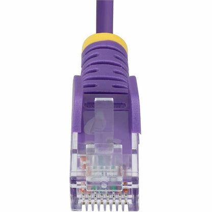 Alternate-Image9 Image for StarTech 9in Purple Slim CAT6 Ethernet Cable, Slim Snagless RJ45, UTP, LSZH, 28AWG Bare Copper, Slim Network Patch Cord
