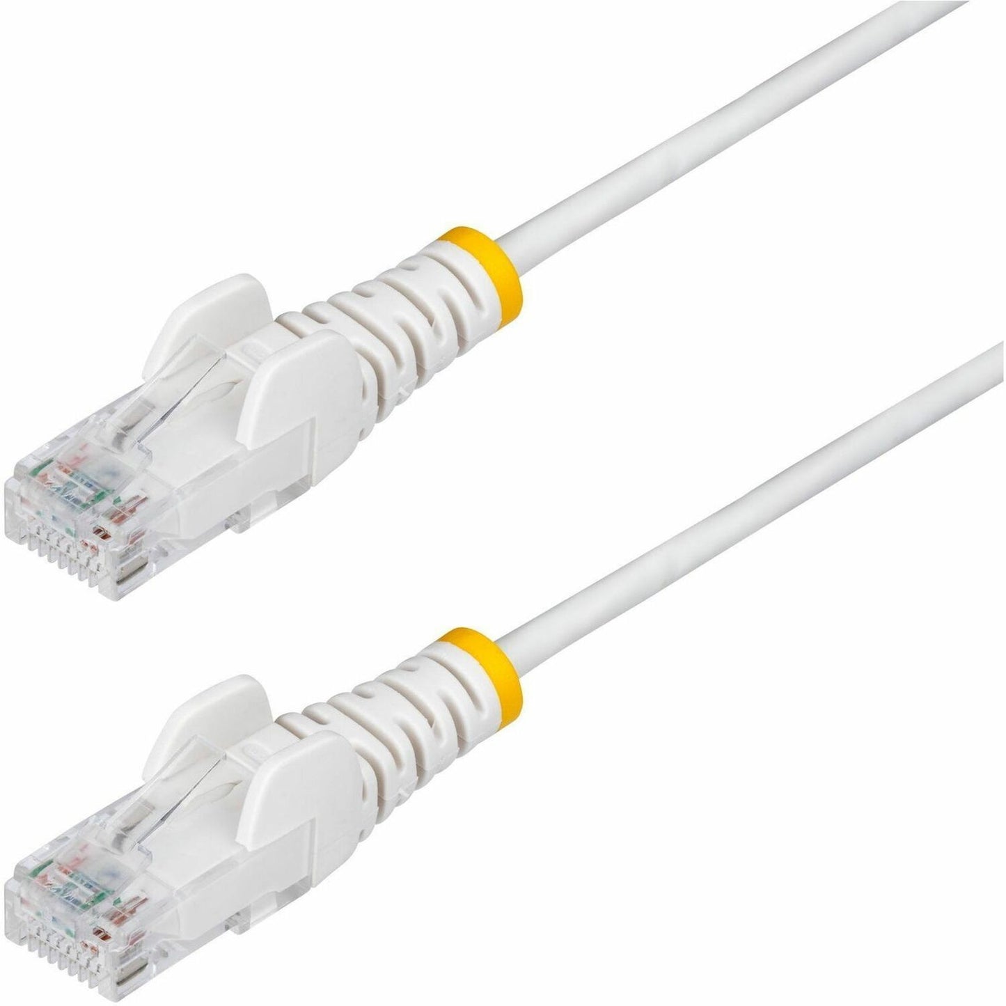 Main Image for StarTech 9in White Slim CAT6 Ethernet Cable, Slim Snagless RJ45, UTP, LSZH, 28AWG Bare Copper, Slim Network Patch Cord