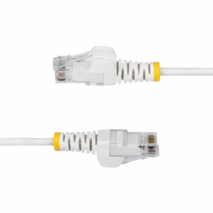 Alternate-Image8 Image for StarTech 9in White Slim CAT6 Ethernet Cable, Slim Snagless RJ45, UTP, LSZH, 28AWG Bare Copper, Slim Network Patch Cord