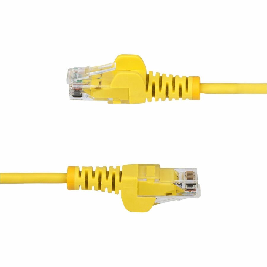 Alternate-Image8 Image for StarTech 9in Yellow Slim CAT6 Ethernet Cable, Slim Snagless RJ45, UTP, LSZH, 28AWG Bare Copper, Slim Network Patch Cord