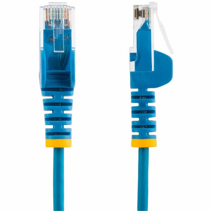 Alternate-Image7 Image for StarTech 9in Blue Slim CAT6 Ethernet Cable, Slim Snagless RJ45, UTP, LSZH, 28AWG Bare Copper, Slim Network Patch Cord