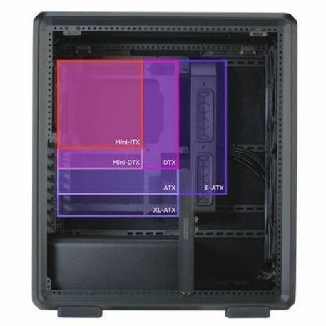 Alternate-Image2 Image for Cooler Master Premium Modular ATX Case MasterFrame 500 Mesh