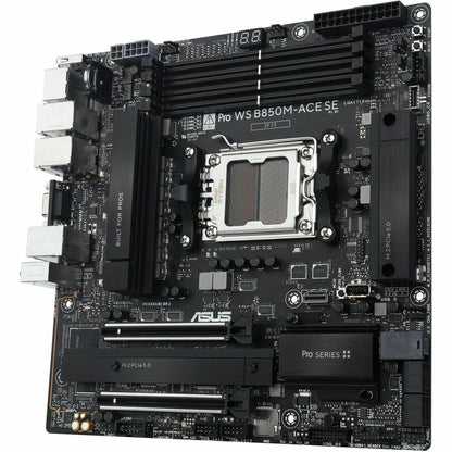Alternate-Image1 Image for Asus WS B850M-ACE SE Workstation Motherboard - AMD B850 Chipset - Socket AM5 - Micro ATX