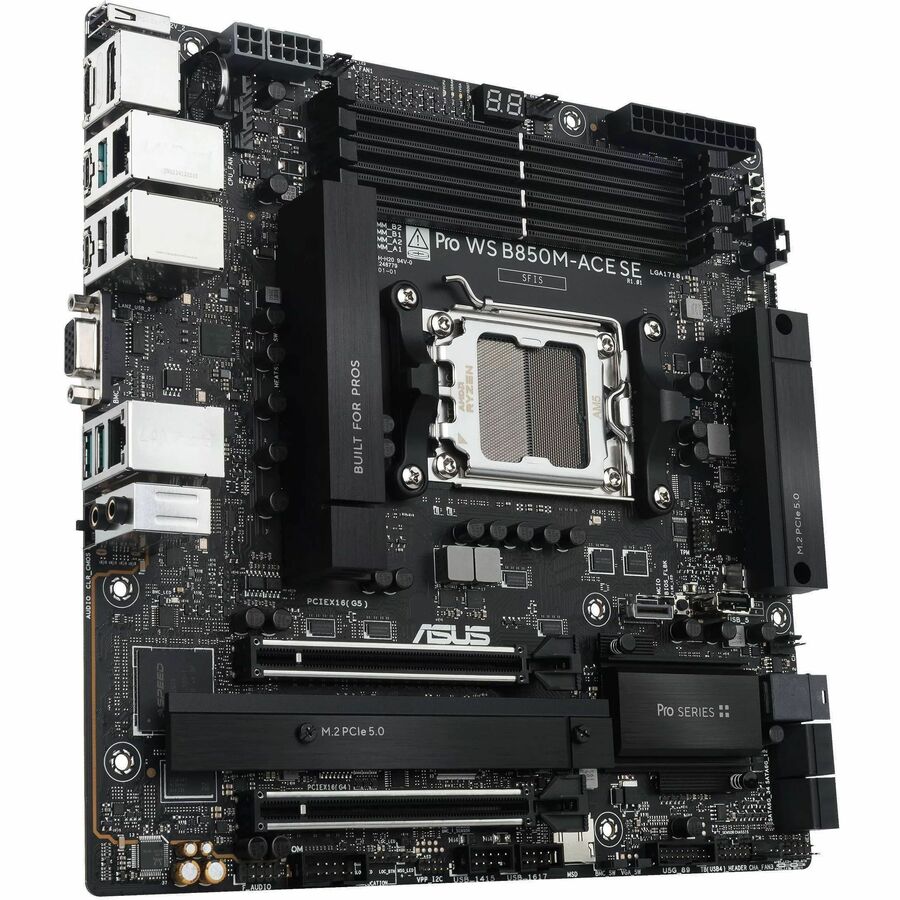 Alternate-Image2 Image for Asus WS B850M-ACE SE Workstation Motherboard - AMD B850 Chipset - Socket AM5 - Micro ATX