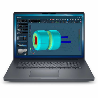 Front Image for Dell Pro Max Plus MB18250 18" Mobile Workstation - QHD+ - 120 Hz - Intel Core Ultra 7 265HX - vPro Technology - 64 GB - 1 TB SSD - English (US) Keyboard - Magnetite