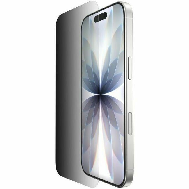 Main Image for Belkin InvisiGlass Privacy Filter Screen Protector for iPhone 17 / iPhone 16 Pro, Gen 2 Black, Transparent